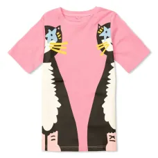 Платье мини с графичным принтом