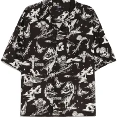 Рубашка с графичным принтом