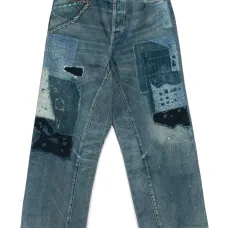 Джинсы с графичным принтом