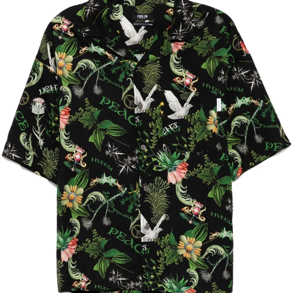 Рубашка с графичным принтом