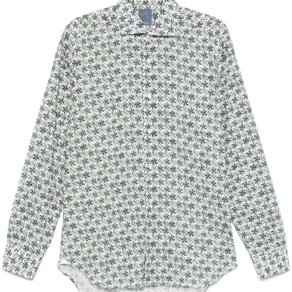 Рубашка с цветочным принтом