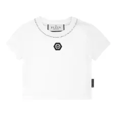 Укороченная футболка Strass