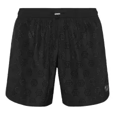 Плавки-шорты с тисненым логотипом