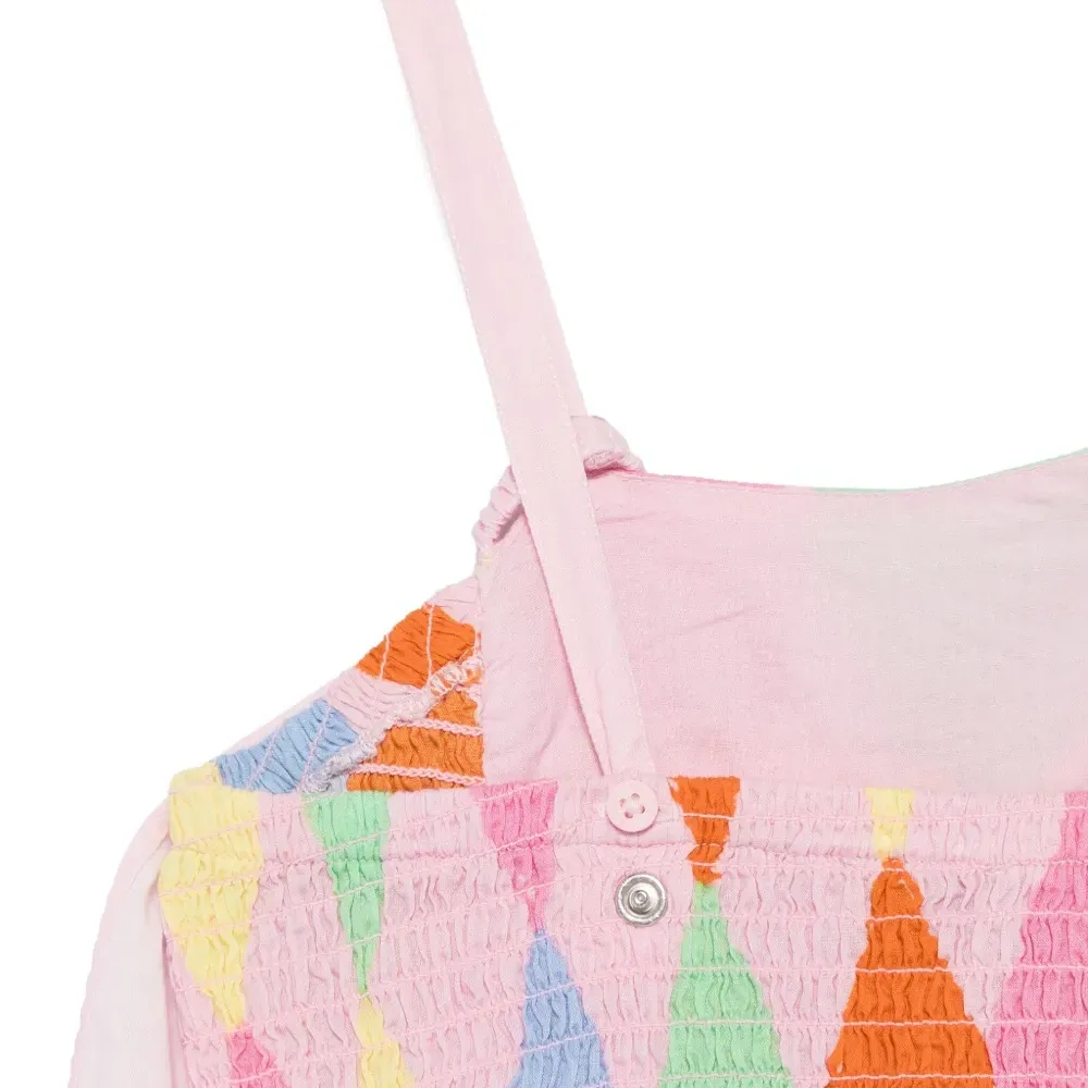 Ромпер с принтом и вставками