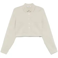 Укороченная рубашка с карманом