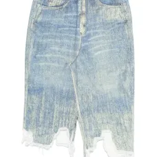 Джинсовая юбка миди