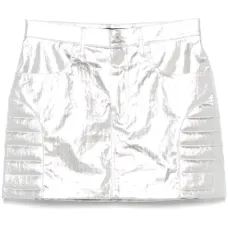 Юбка мини с эффектом металлик Юбка мини с эффектом металлик