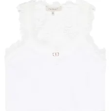 Топ с кружевной отделкой