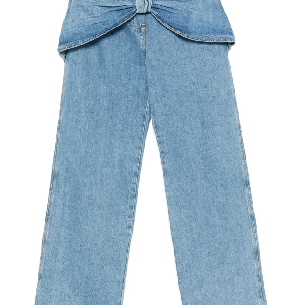 Джинсы с бантом