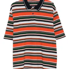 Рубашка поло в полоску с логотипом