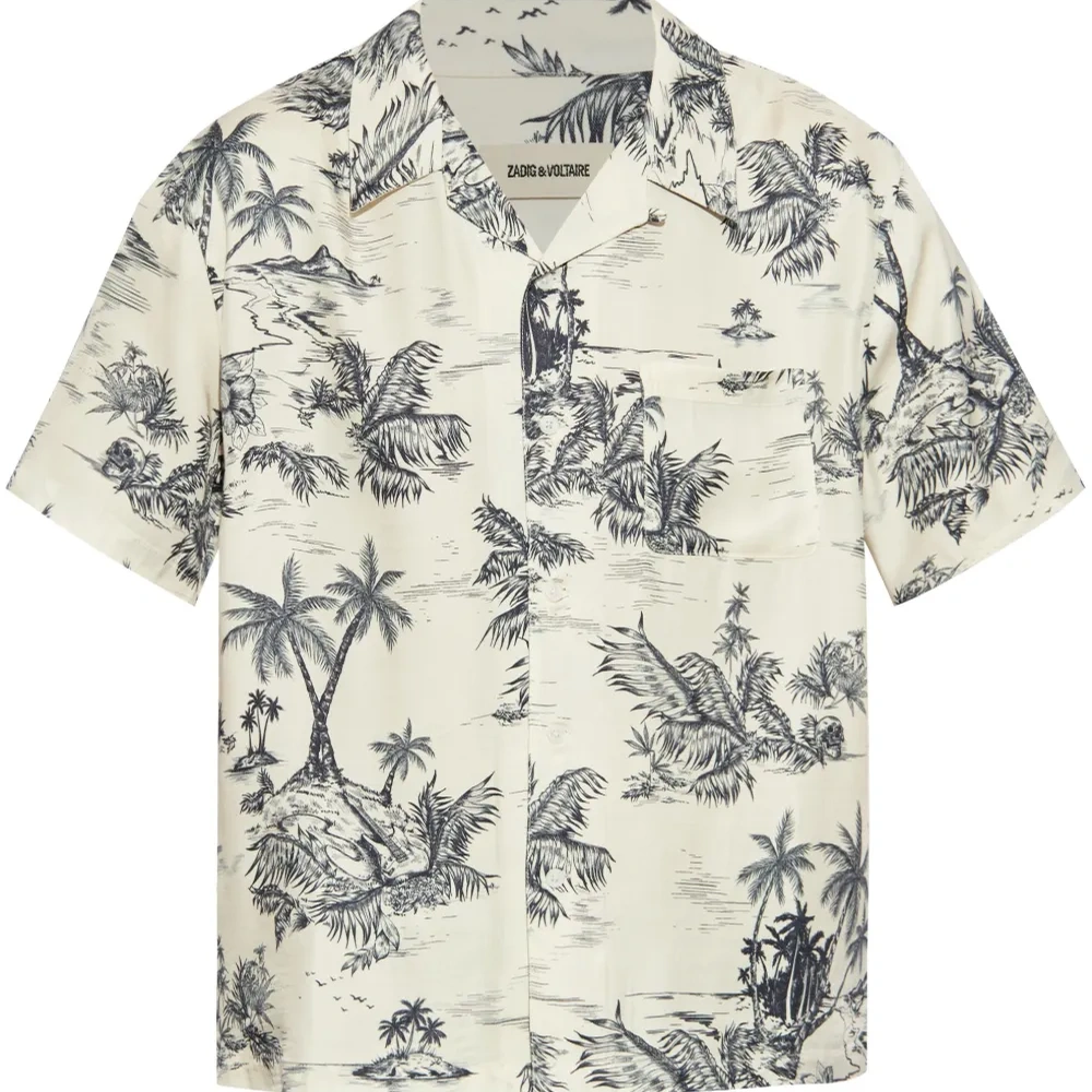 Рубашка с цветочным принтом