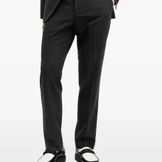 Прямые брюки в тонкую полоску