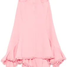 Расклешенная юбка миди с поясом