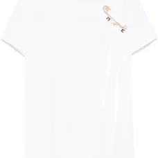 Футболка из джерси с брошью Футболка из джерси с брошью