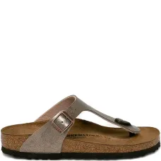 Сандалии с эффектом металлик