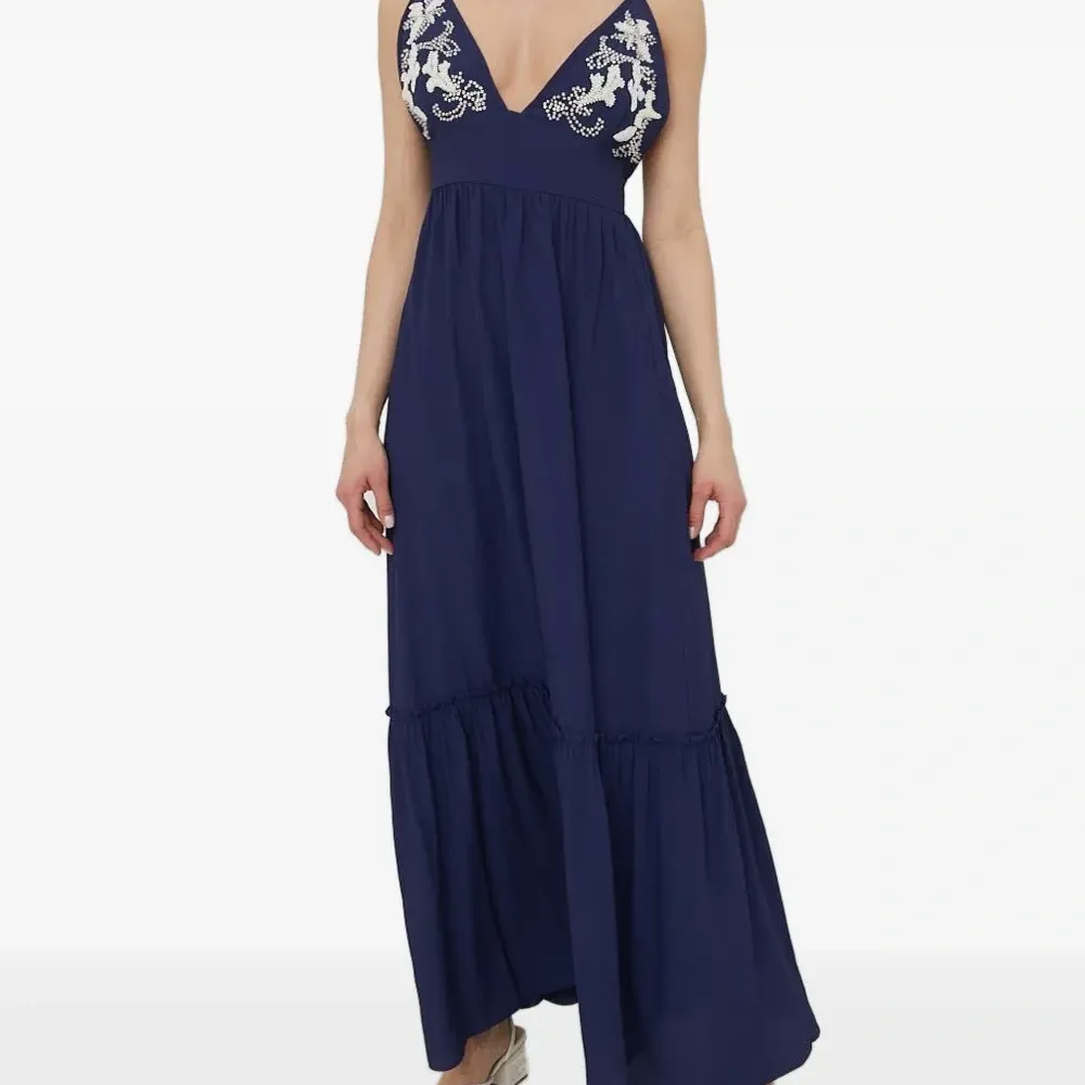 Декорированное платье макси