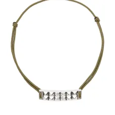 Buff-top pyramid-guilloché bracelet