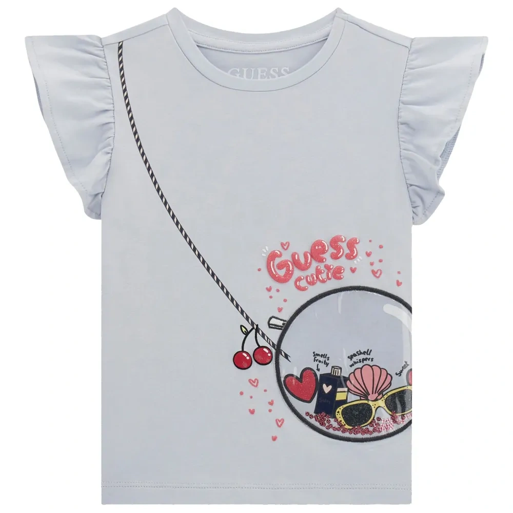 Футболка с оборками на рукавах