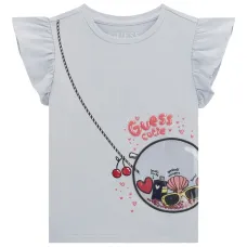 Футболка с оборками на рукавах