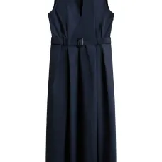 Платье миди с поясом