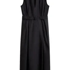 Платье макси с поясом