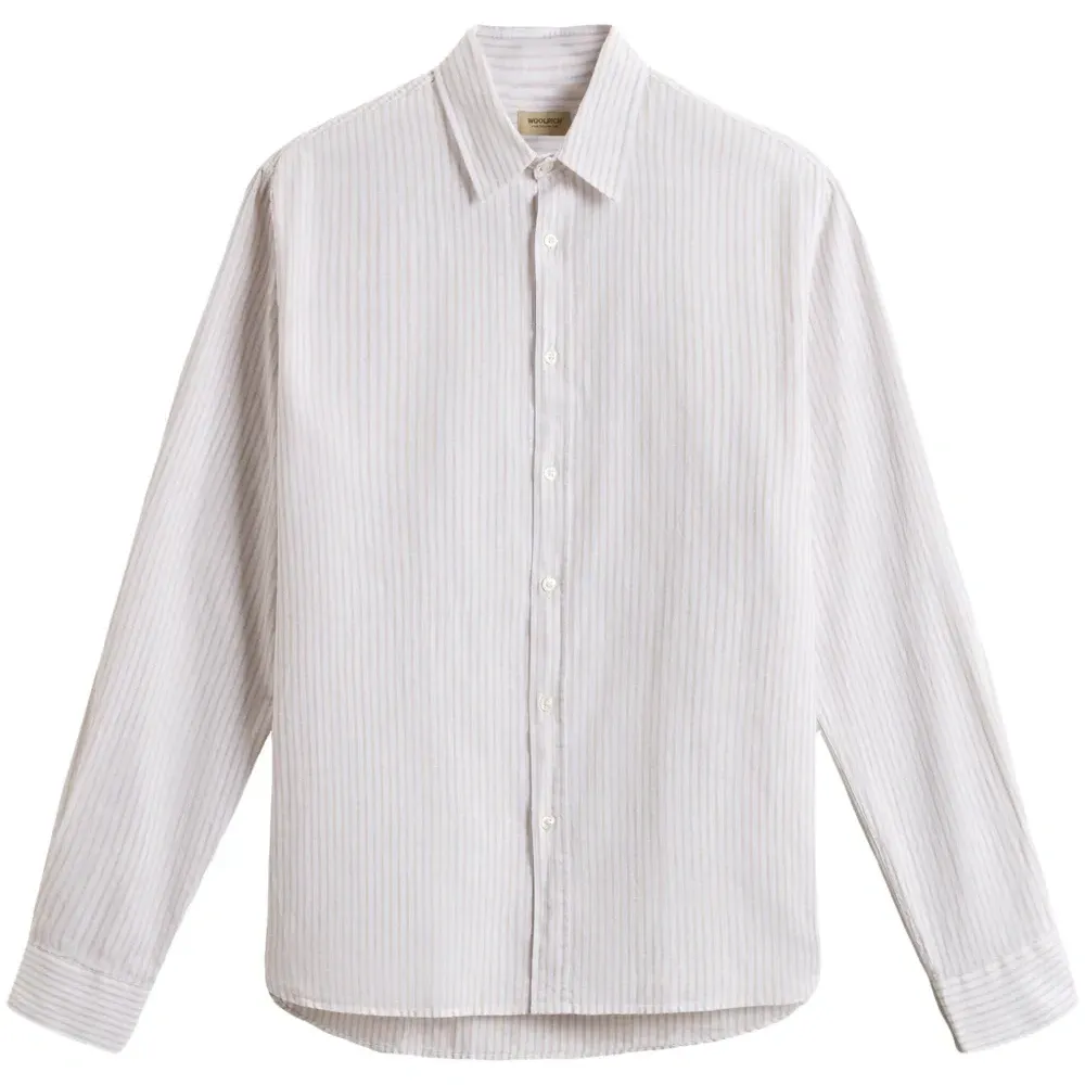 Полосатая рубашка на пуговицах