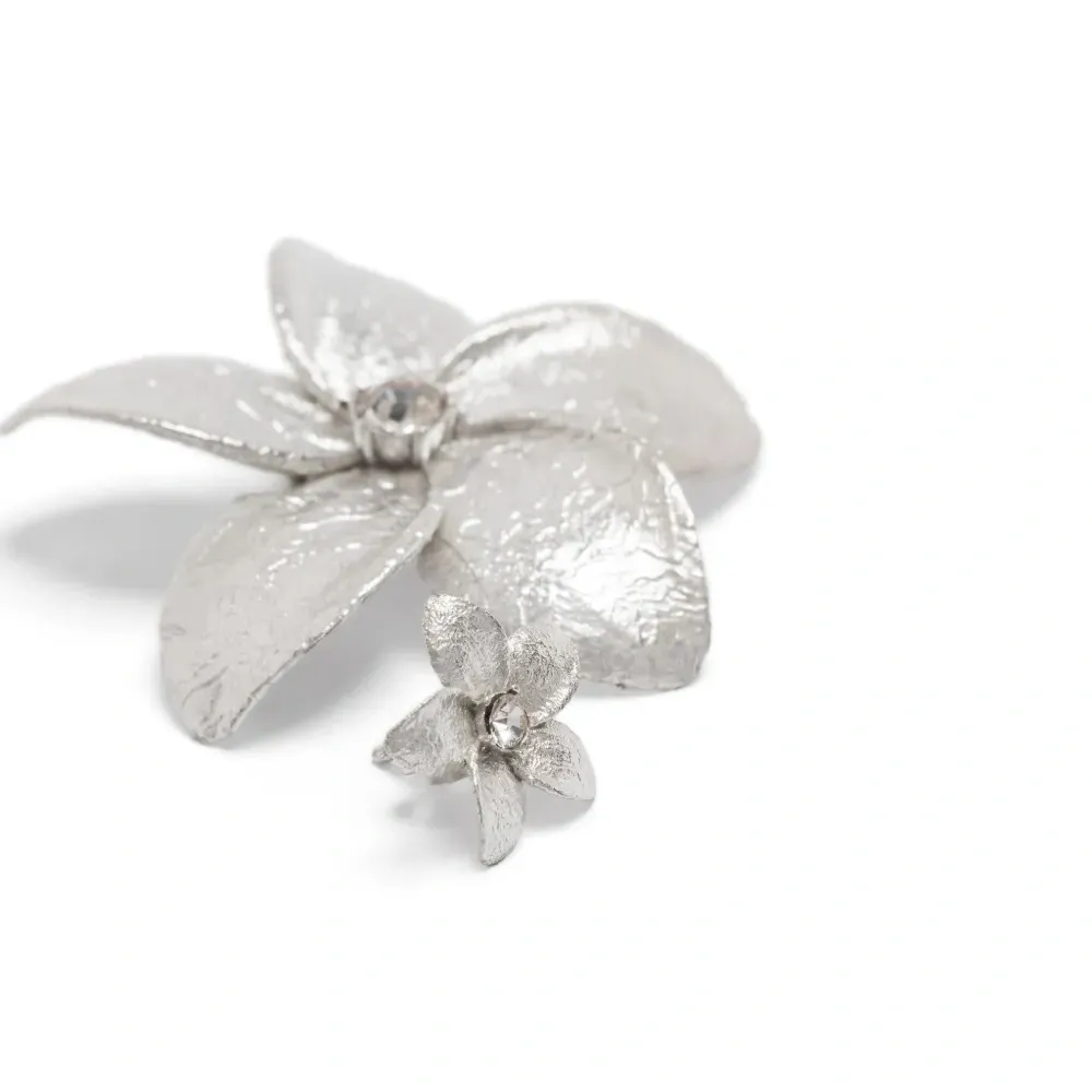 Серьги в виде цветов