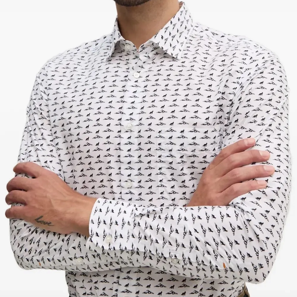 Рубашка с принтом