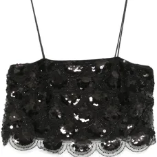 Укороченный топ с пайетками Укороченный топ с пайетками