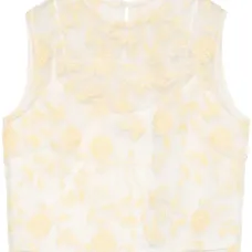 Топ с цветочной вышивкой Топ с цветочной вышивкой