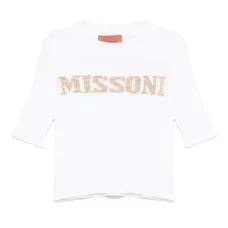 Трикотажный топ с вышитым логотипом