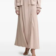 Юбка миди А-силуэта со складками