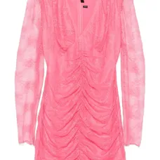 Кружевное платье мини