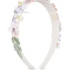 Повязка на голову с цветочной аппликацией Повязка на голову с цветочной аппликацией