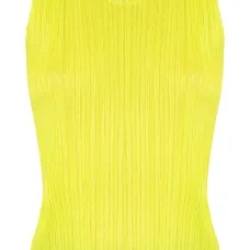 Плиссированный топ без рукавов