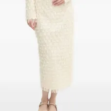 Юбка миди с разрезом