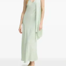 Платье макси с V-образным вырезом