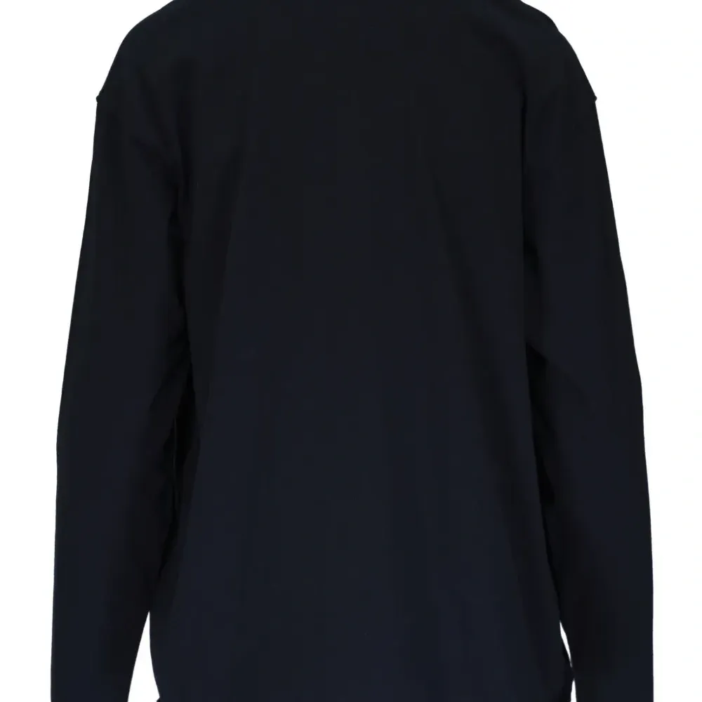 Футболка с воротником поло и длинными рукавами