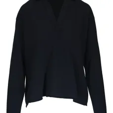 Футболка с воротником поло и длинными рукавами