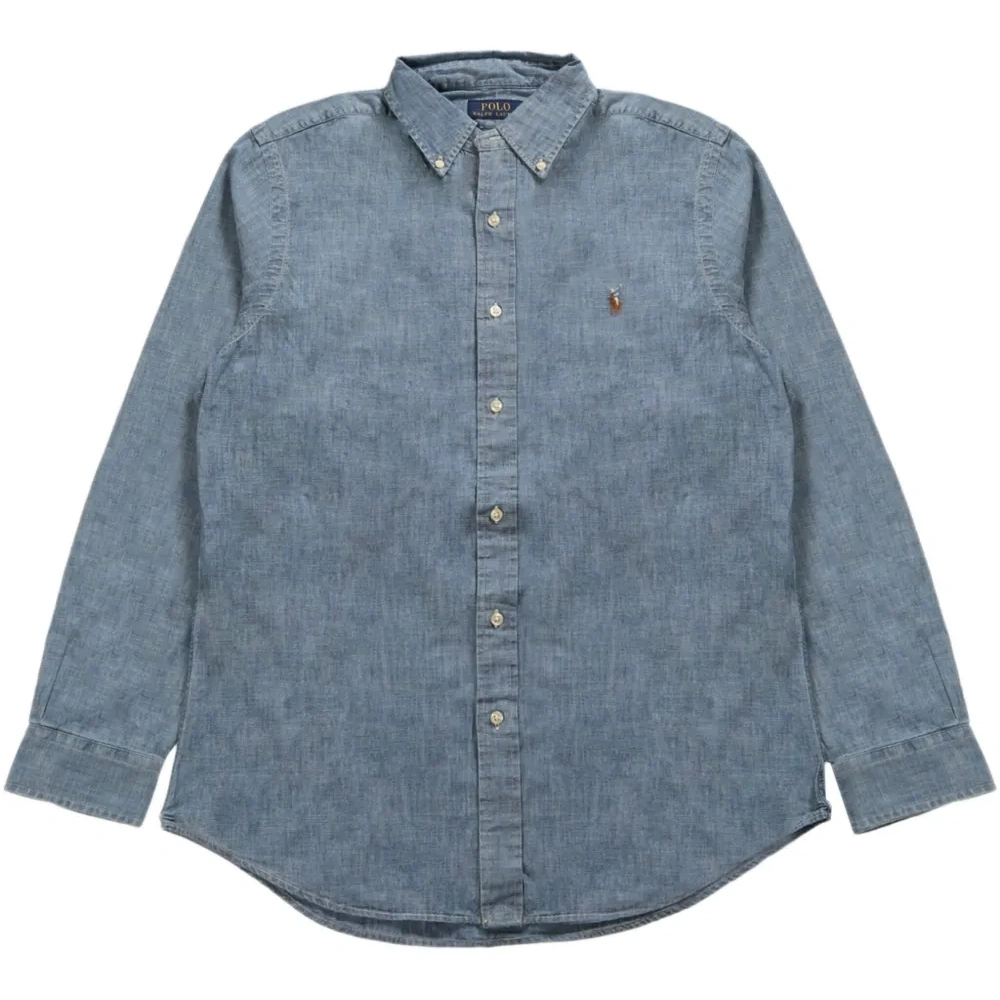 Джинсовая хлопковая рубашка