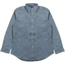 Джинсовая хлопковая рубашка