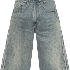 Широкие шорты из денима