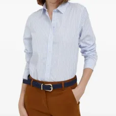 Полосатая рубашка с длинными рукавами