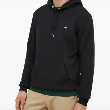 Худи с вышивкой в виде логотипа в форме щита