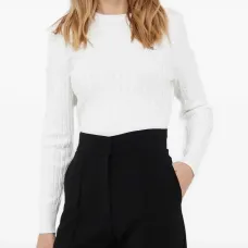 Свитер фактурной вязки с логотипом