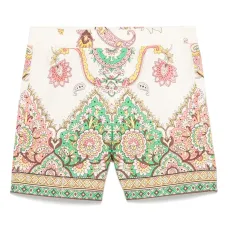Шорты с узором пейсли
