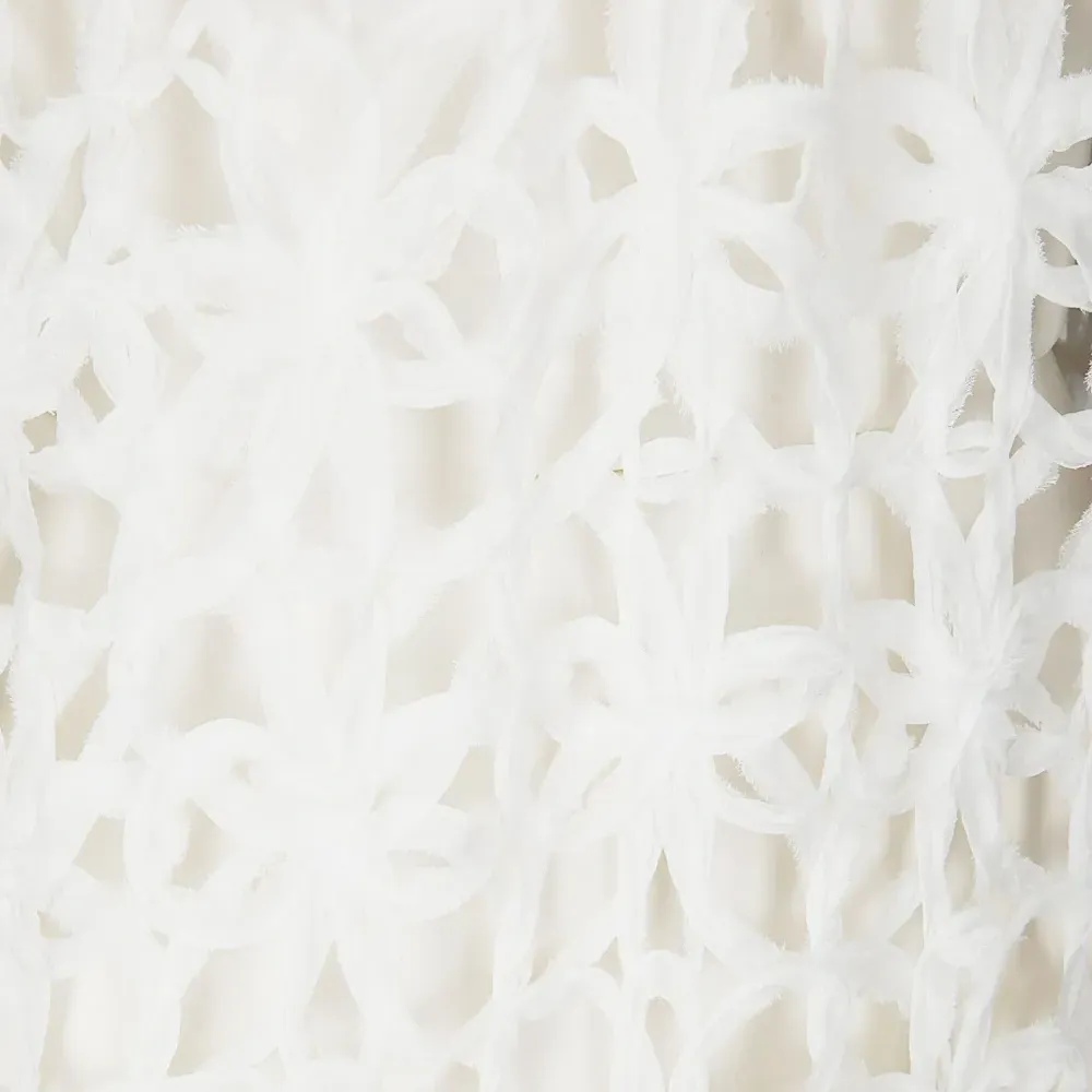 Платье миди в технике кроше