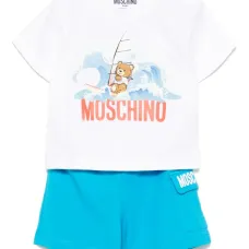 Комплект из футболки и шортов с логотипом Комплект из футболки и шортов с логотипом