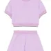 Комплект из топа и шортов с тисненым логотипом