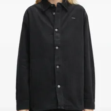 Рубашка на пуговицах с эффектом вельвета